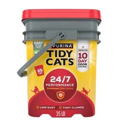 Purina Tidy Cats 24/7 Performance Clumping Scoop Cat & Kitty Litter for Multiple Cats - 35lbs