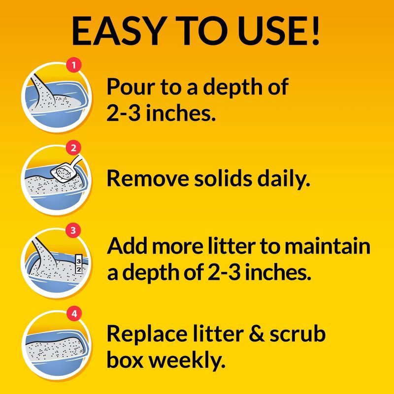 slide 5 of 8, Purina Tidy Cats 24/7 Performance Non-Clumping Cat & Kitty Litter with Deodorizers & Low Tracking for Multiple Cats - 25lbs, 25 lb