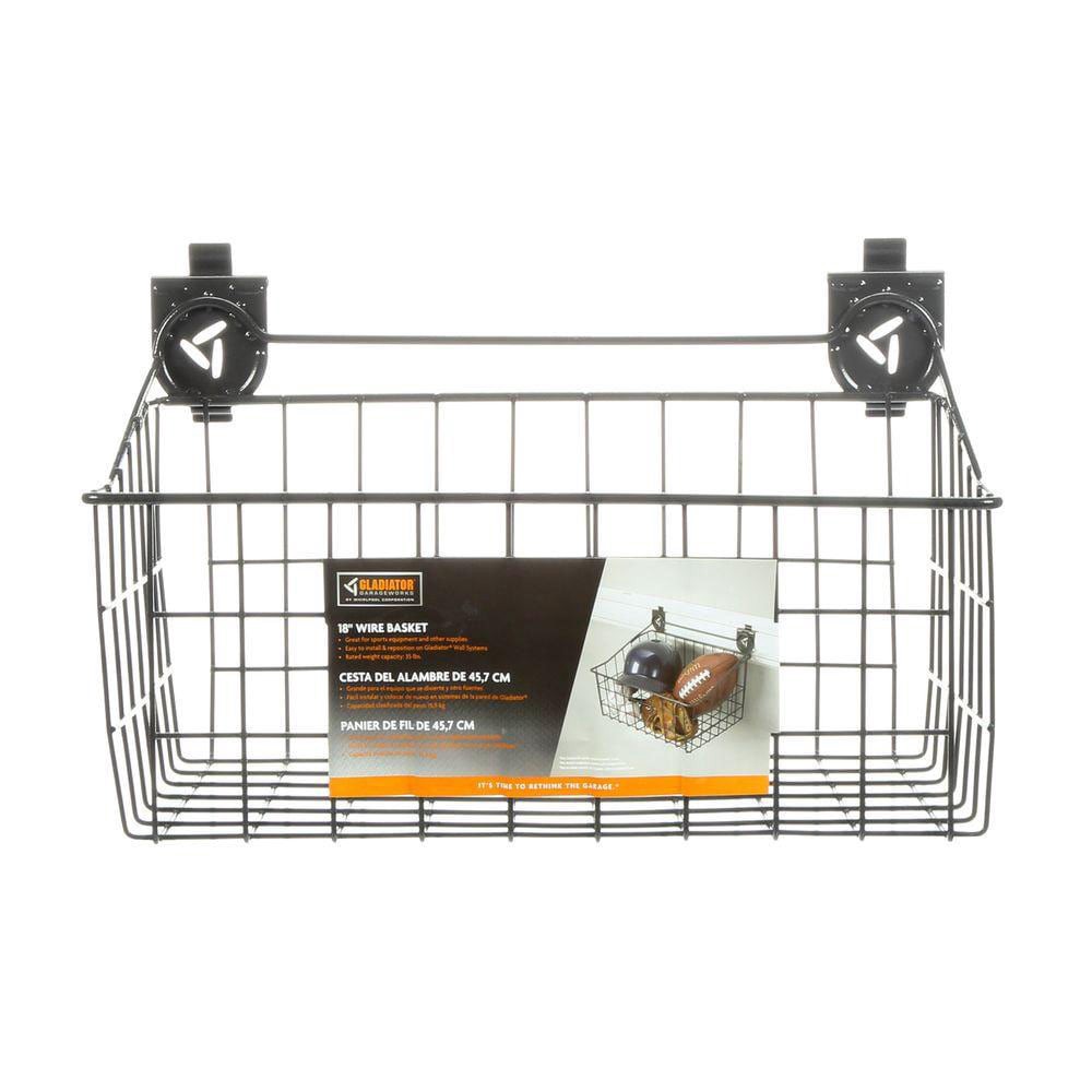 slide 5 of 6, Gladiator 18-in Wire Basket for GearTrack/GearWall 18.27-in Granite Steel Multipurpose Basket, 1 ct