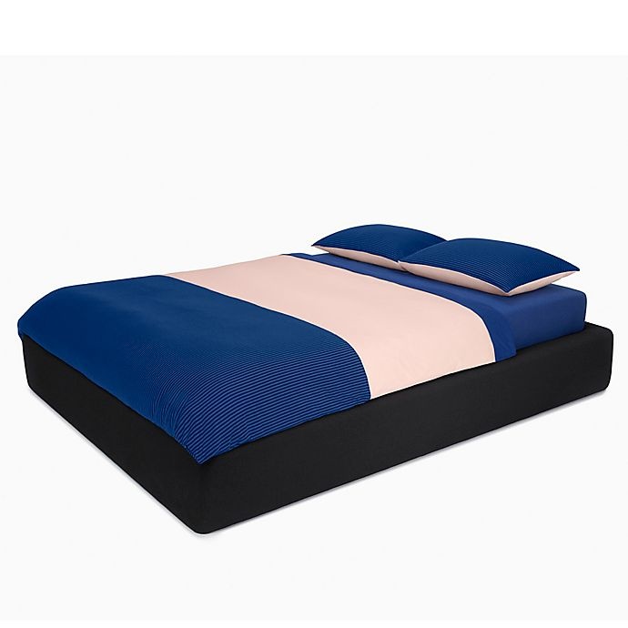 slide 1 of 4, Calvin Klein Modern Cotton Samuel King Duvet Cover - Cobalt, 1 ct