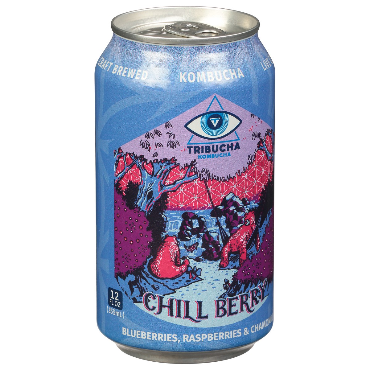 slide 4 of 9, Tribucha Chill Berry Kombucha - 12 oz, 12 oz