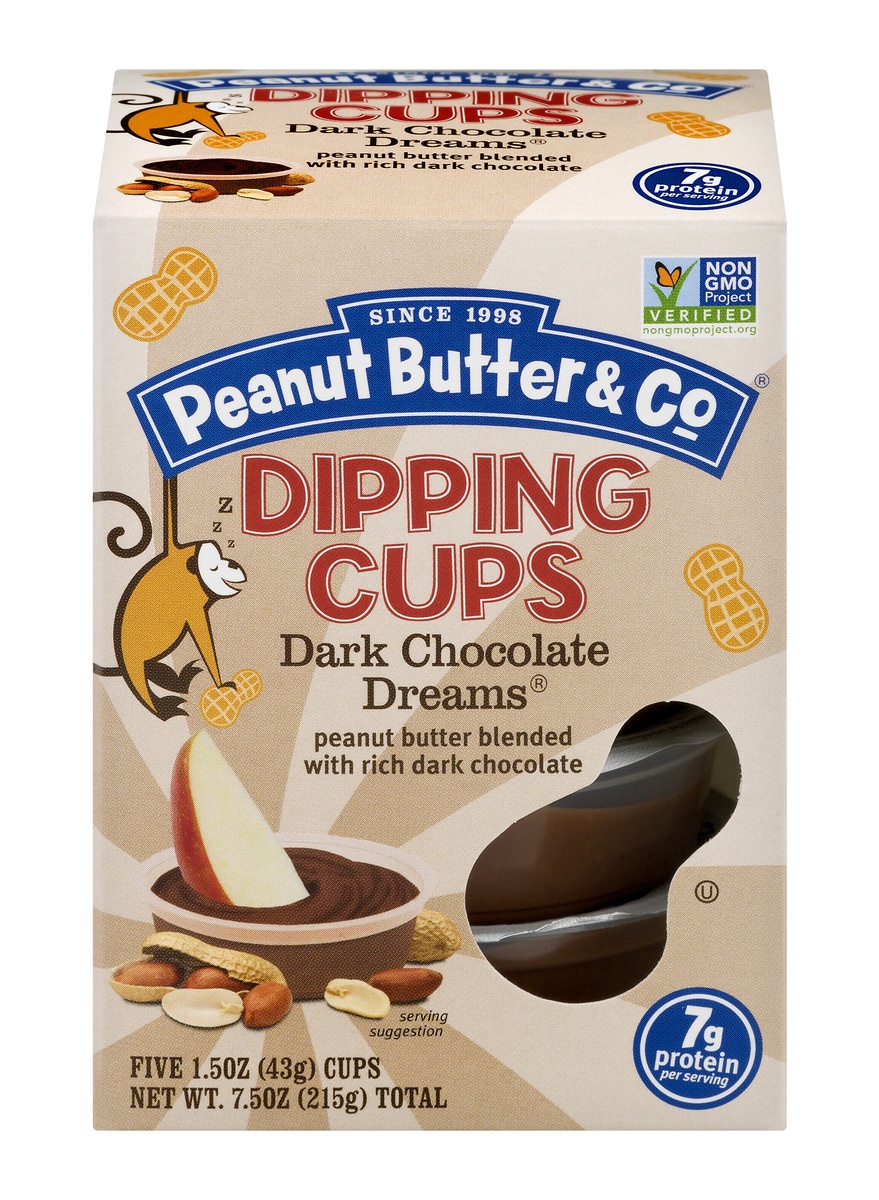 slide 1 of 1, Peanut Butter Co Dark Chocolate Dreams Peanut Butter Dipping Cups, 7.5 oz