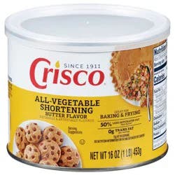 Crisco Butter Flavor All-Vegetable Shortening, 16 OZ