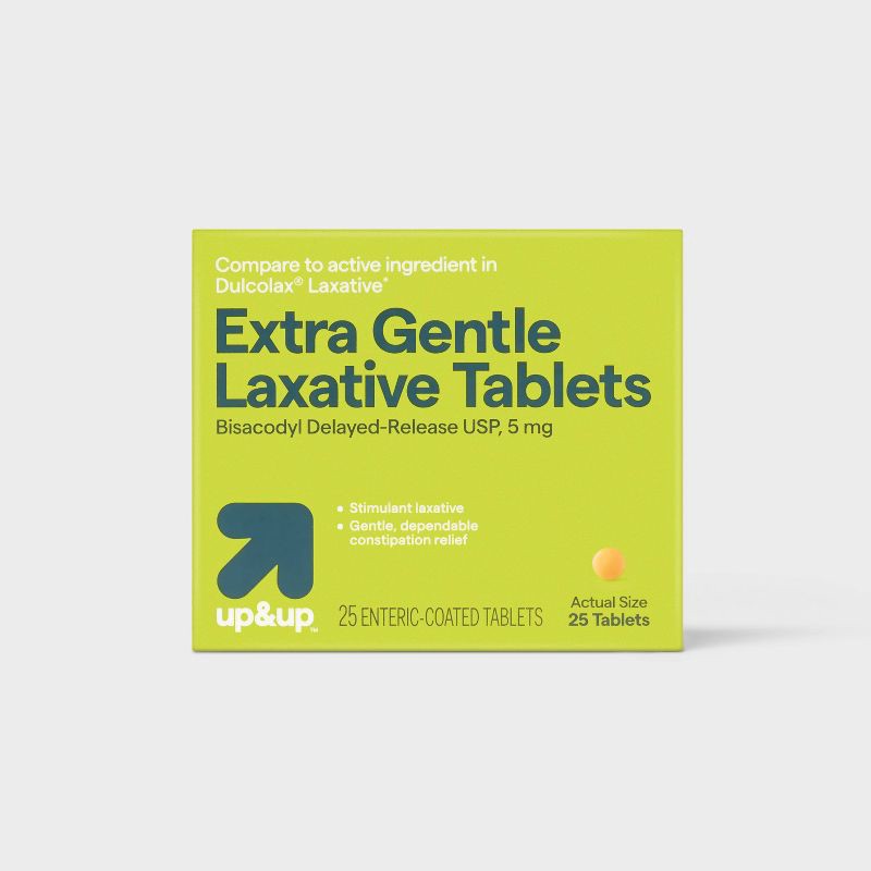 slide 1 of 5, Gentle Laxative 5mg Tablets - 25ct - up&up™, 25 ct; 5 mg