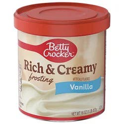 Betty Crocker Frosting Rich & Creamy Vanilla - 16 Oz