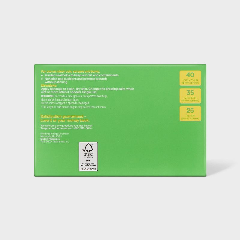 slide 3 of 4, Flexible Fabric Assorted Bandages - 100ct - up&up™, 100 ct