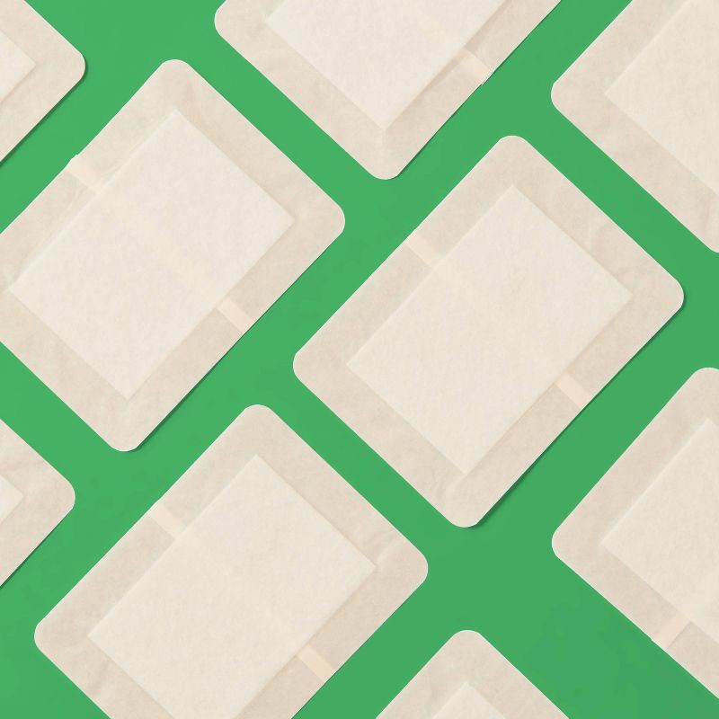 slide 2 of 3, Large Adhesive Pad Flexible Fabric Bandages - 10ct - up&up™, 10 ct