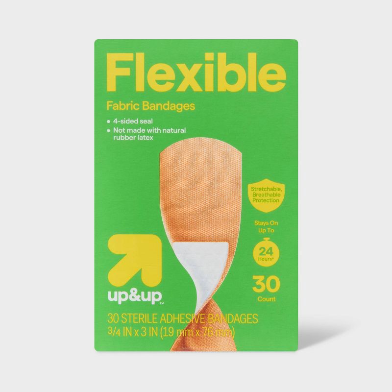 slide 1 of 4, Flexible Fabric Bandages - 30ct - up&up™, 30 ct