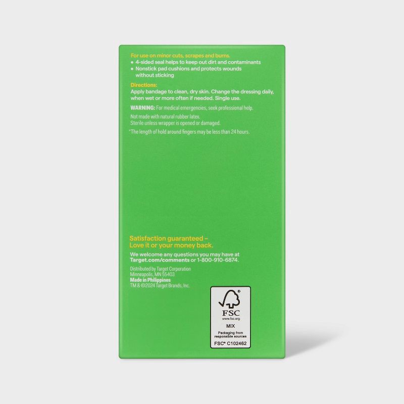 slide 3 of 4, Extra Large Flexible Fabric Bandages - 10ct - up&up™, 10 ct