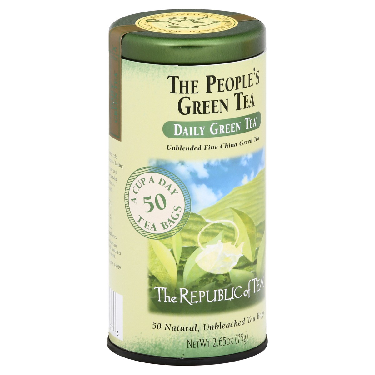 slide 9 of 12, The Republic of Tea The People's Green Tea Unblended Fine China Green Tea - 50 ct, 50 ct