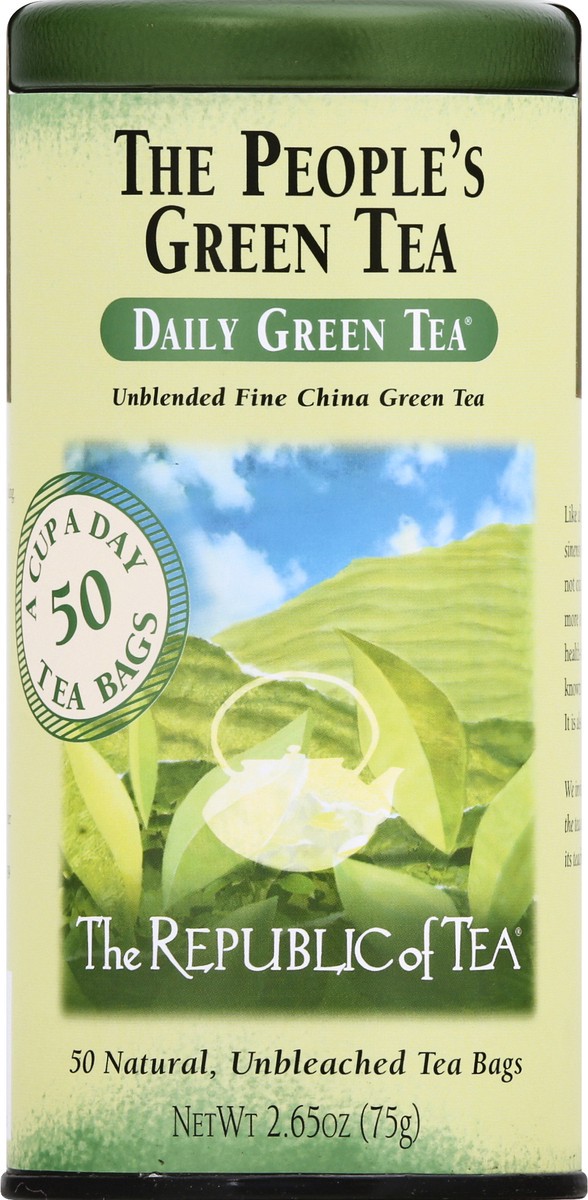 slide 3 of 12, The Republic of Tea The People's Green Tea Unblended Fine China Green Tea - 50 ct, 50 ct