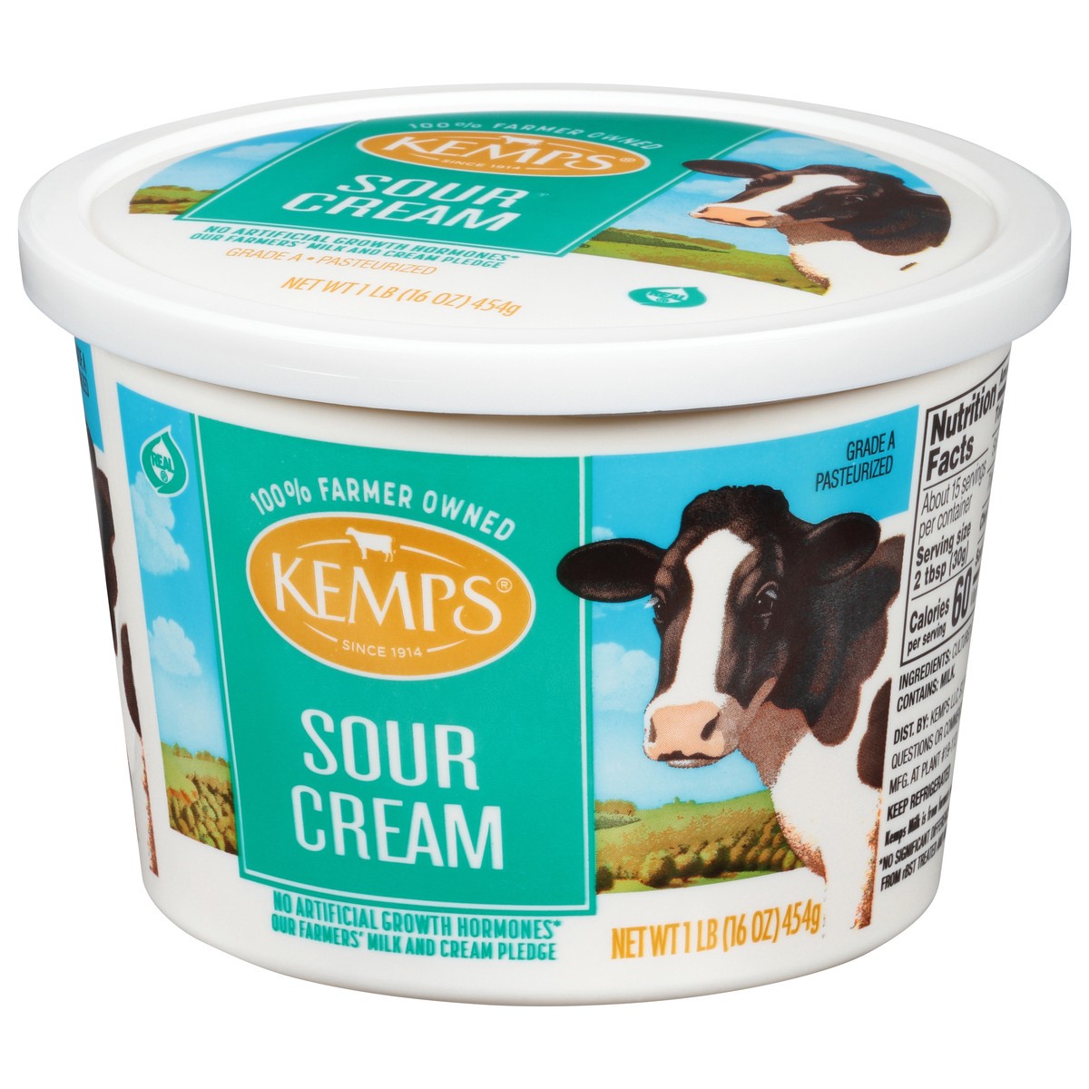 slide 9 of 13, Kemps All Natural Sour Cream, 16oz, 1 lb