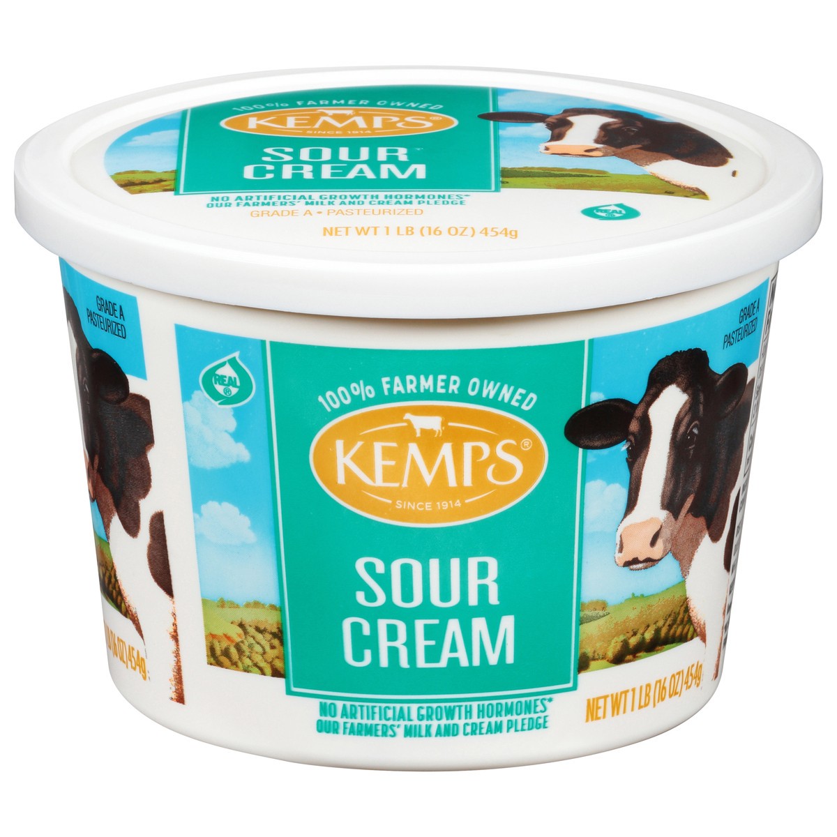 slide 1 of 13, Kemps All Natural Sour Cream, 16oz, 1 lb