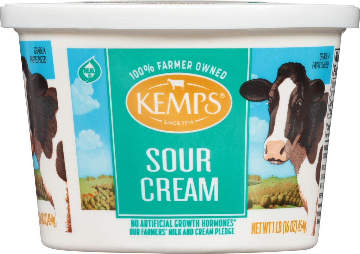 slide 10 of 13, Kemps All Natural Sour Cream, 16oz, 1 lb