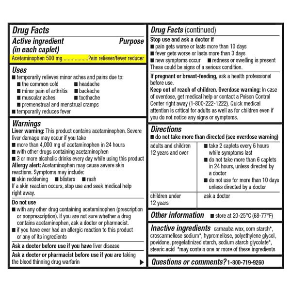 slide 16 of 25, Meijer Extra Strength Acetaminophen Caplets /, 500 mg, 500 ct, 2 ct