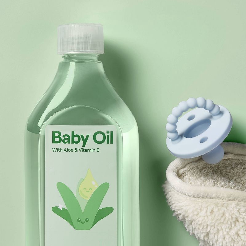 slide 2 of 3, Baby Oil - Aloe Vitamin E - 20oz - up&up™, 20 oz