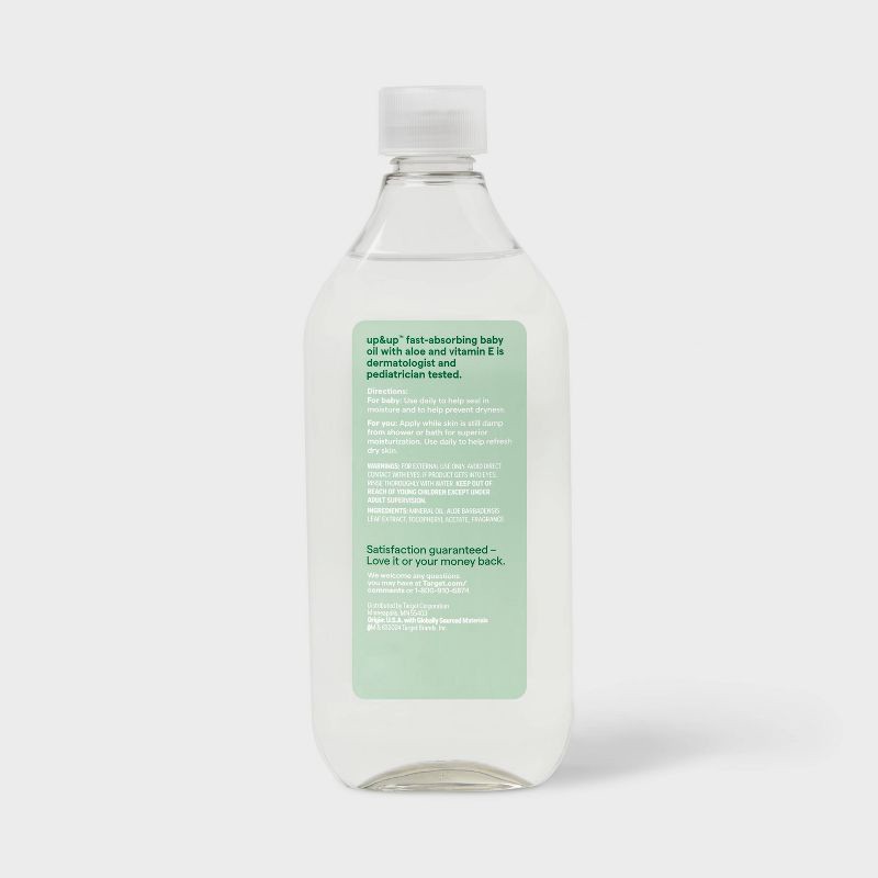 slide 3 of 3, Baby Oil - Aloe Vitamin E - 20oz - up&up™, 20 oz