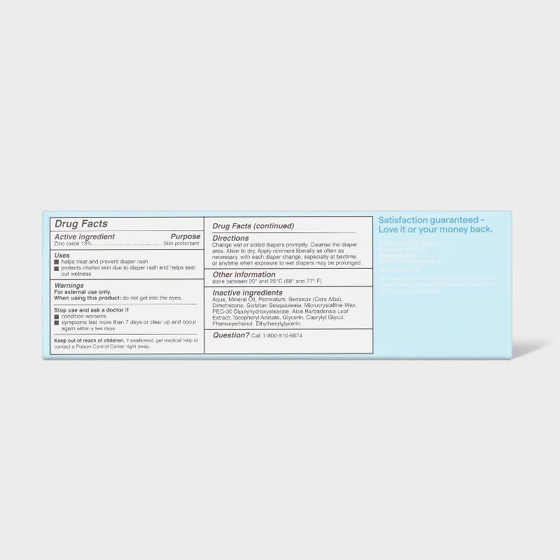 slide 4 of 4, Creamy Diaper Rash Ointment - Zinc Oxide Aloe & Vitamin E - 4oz - up&up™, 4 oz