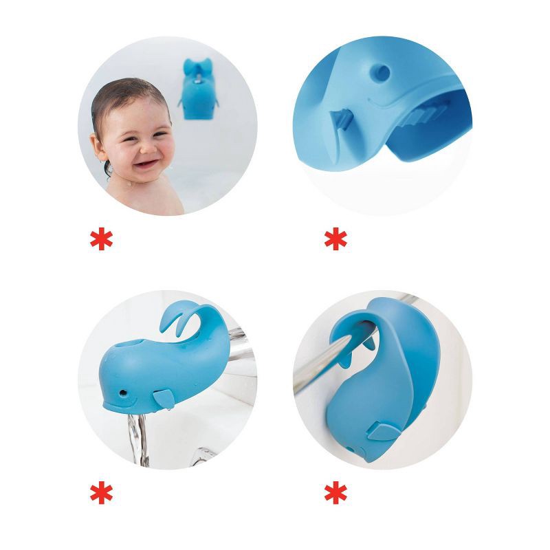 slide 4 of 9, Skip Hop Moby Safety Bath Spout Cover - Blue, 1 ct