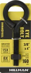 Hillman Hardware Essentials Eye Bolt With Hex Nut - Black