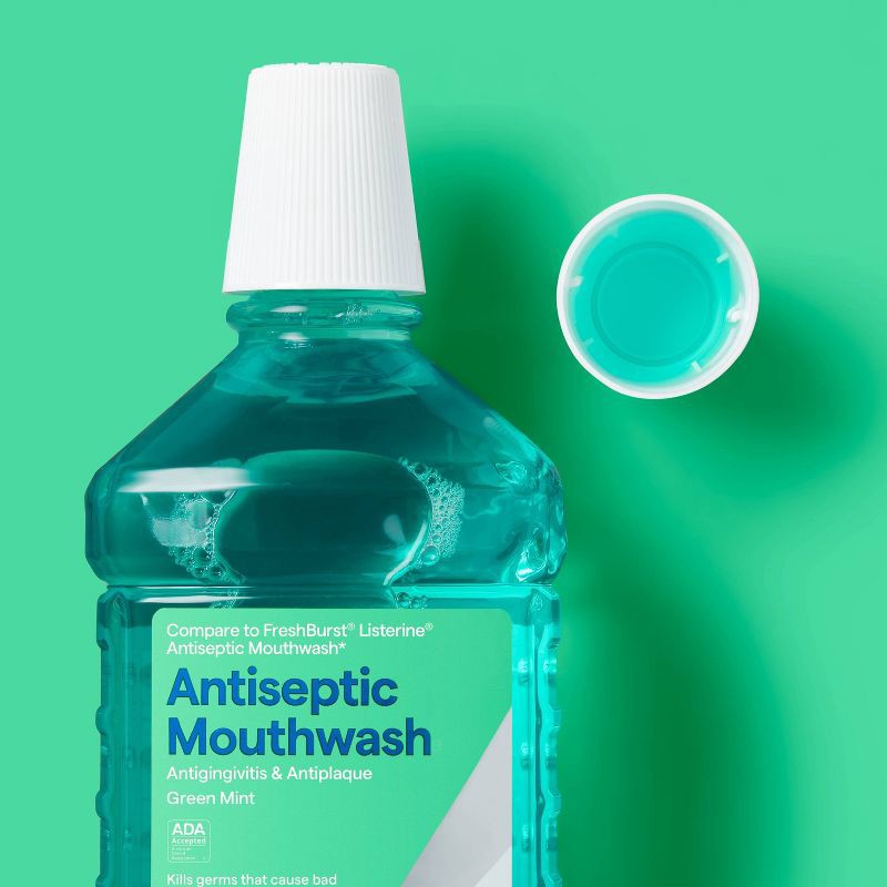 slide 2 of 4, Antiseptic Mouthwash Spring Mint - 50.7 fl oz - up&up™, 50.7 fl oz