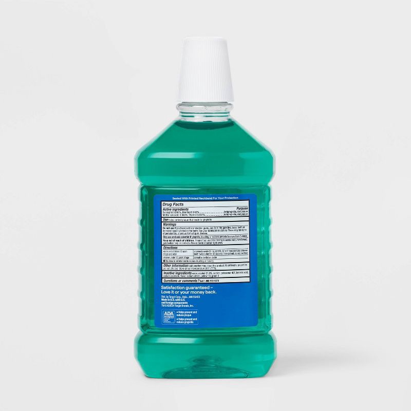 slide 4 of 4, Antiseptic Mouthwash Spring Mint - 50.7 fl oz - up&up™, 50.7 fl oz