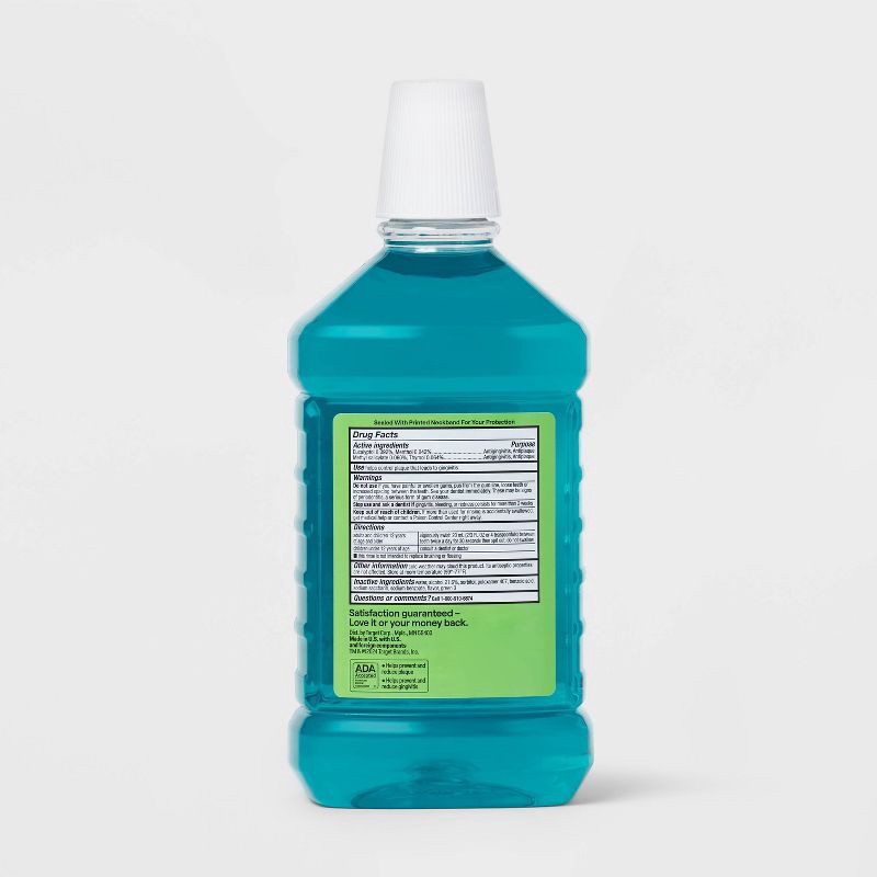 slide 4 of 4, Antiseptic Blue Mint Mouthwash - 50.7 fl oz - up&up™, 50.7 fl oz