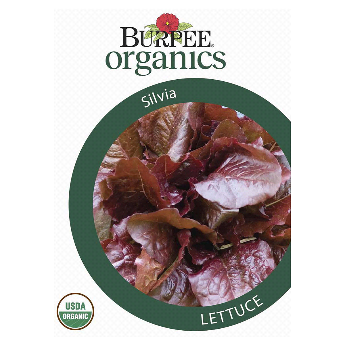 slide 1 of 5, Burpee Organic Lettuce Leaf Silvia Seeds, 1 ct