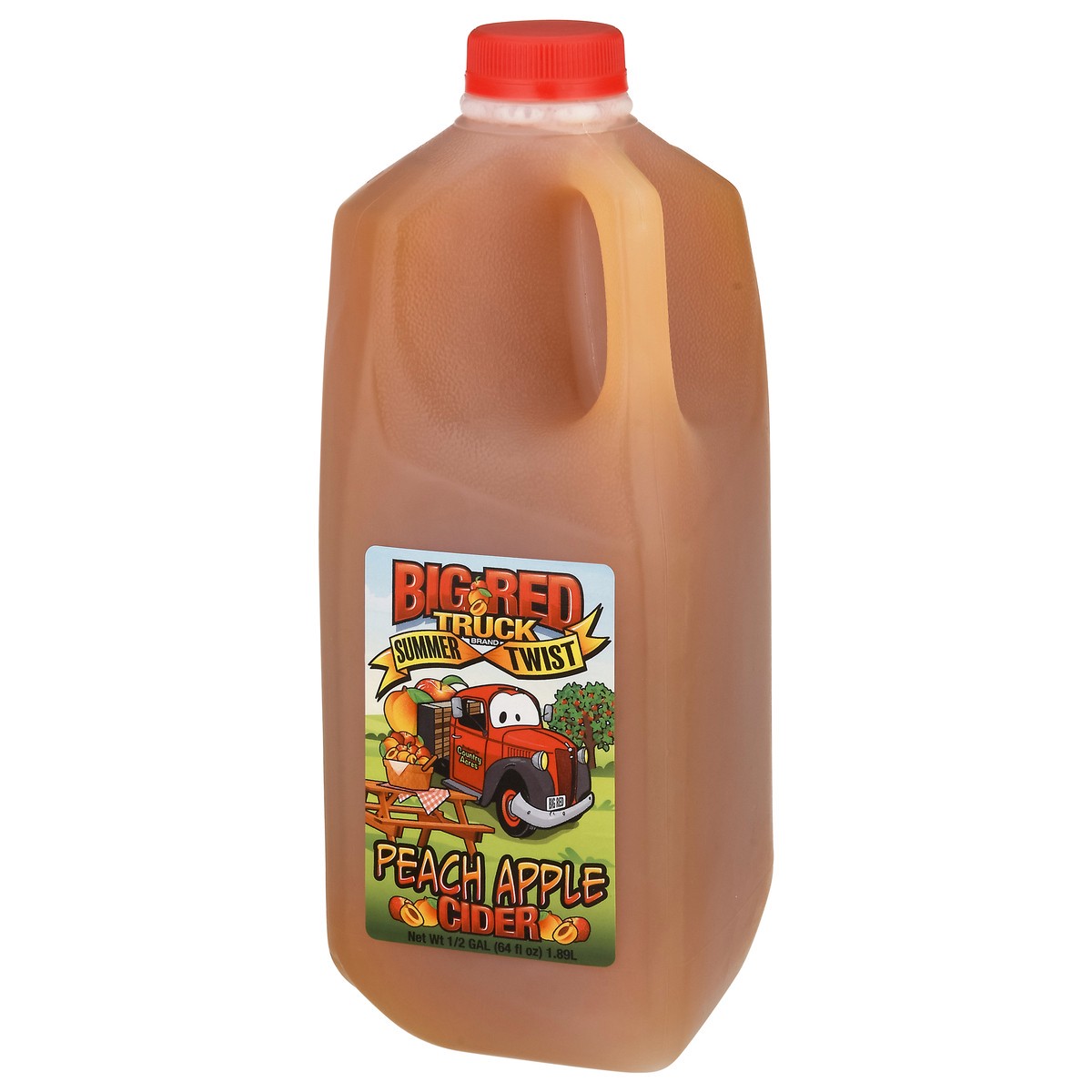 slide 3 of 13, Big Red Truck Summer Twist Peach Apple Cider - 64 fl oz, 64 fl oz