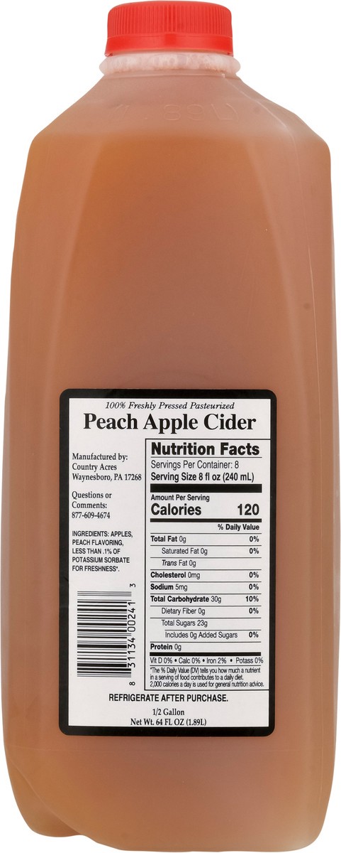 slide 13 of 13, Big Red Truck Summer Twist Peach Apple Cider - 64 fl oz, 64 fl oz