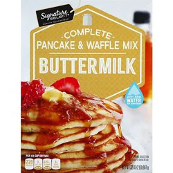 Signature Select Pancake & Waffle Mix Buttermilk Complete - 32 Oz