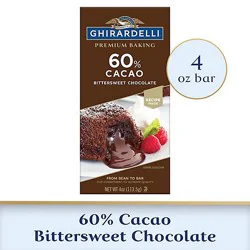 Ghirardelli Premium 60% Cacao Bittersweet Chocolate Baking Bar - 4 Oz