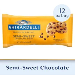 Ghirardelli Premium Baking Semi-Sweet Chocolate Chips – 12 Oz.