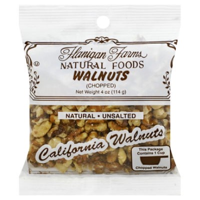 slide 1 of 1, Flanigan Farms Walnuts Chopped - 4 Oz, 4 oz