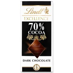 Lindt Excellence 70% Cocoa Dark Chocolate Candy Bar - 3.5 Oz