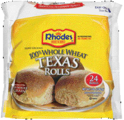 slide 1 of 1, Rhodes 24 Texas Wheat Rolls, 48 oz