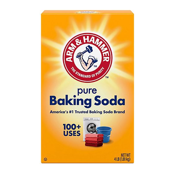 slide 1 of 3, Arm & Hammer Pure Baking Soda - 4 Lb, 64 oz