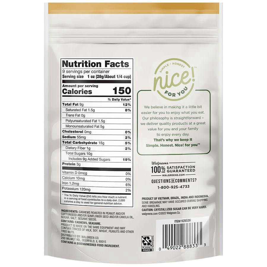 slide 3 of 5, Nice! Sesame Cashews Sesame, 9 oz