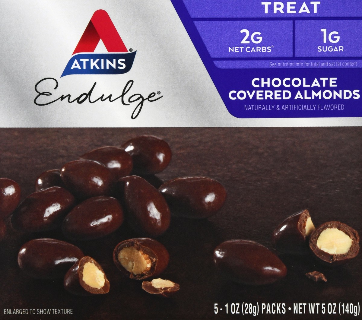 slide 10 of 12, Atkins Almonds, 5 ct
