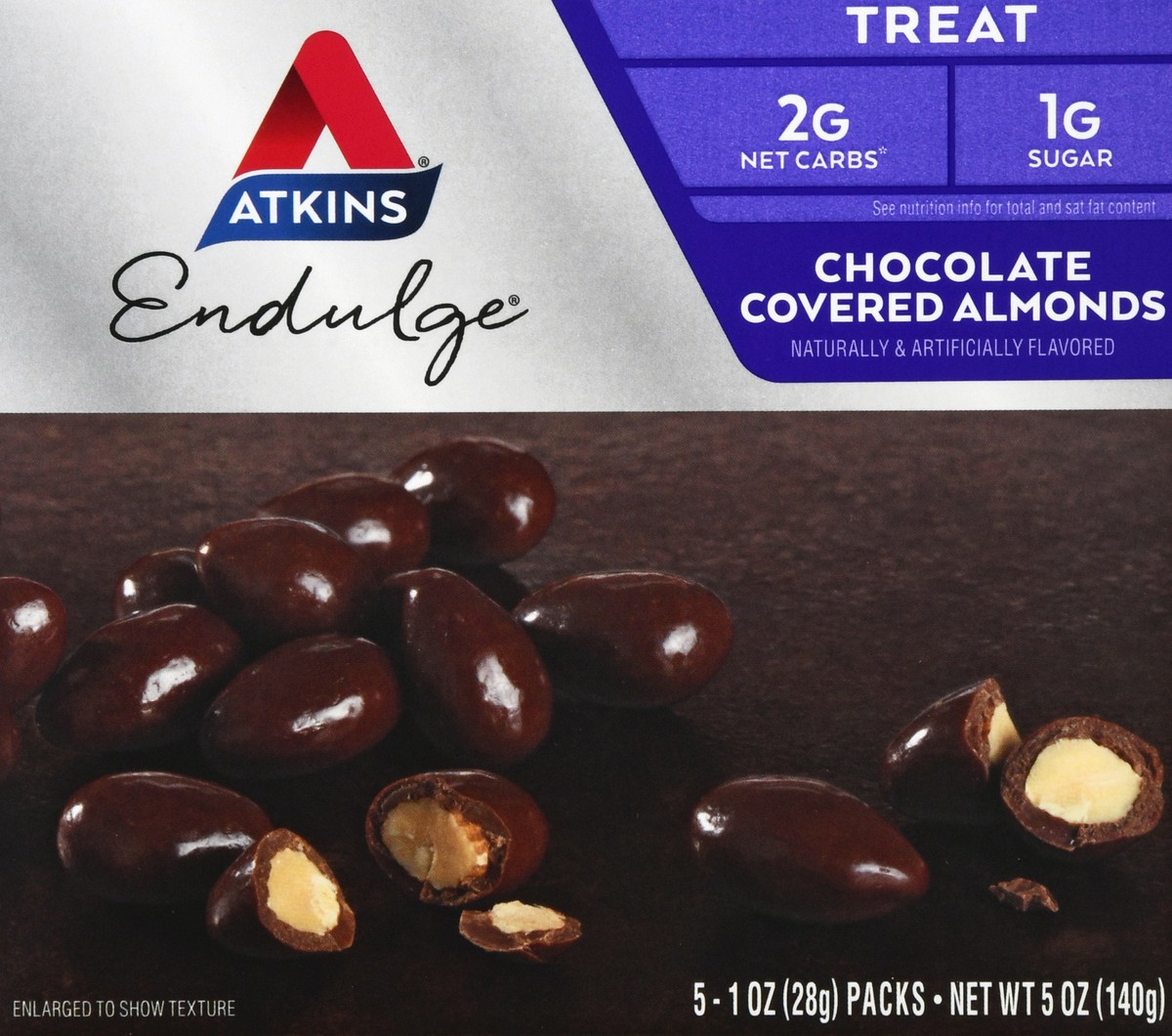 slide 1 of 12, Atkins Almonds, 5 ct