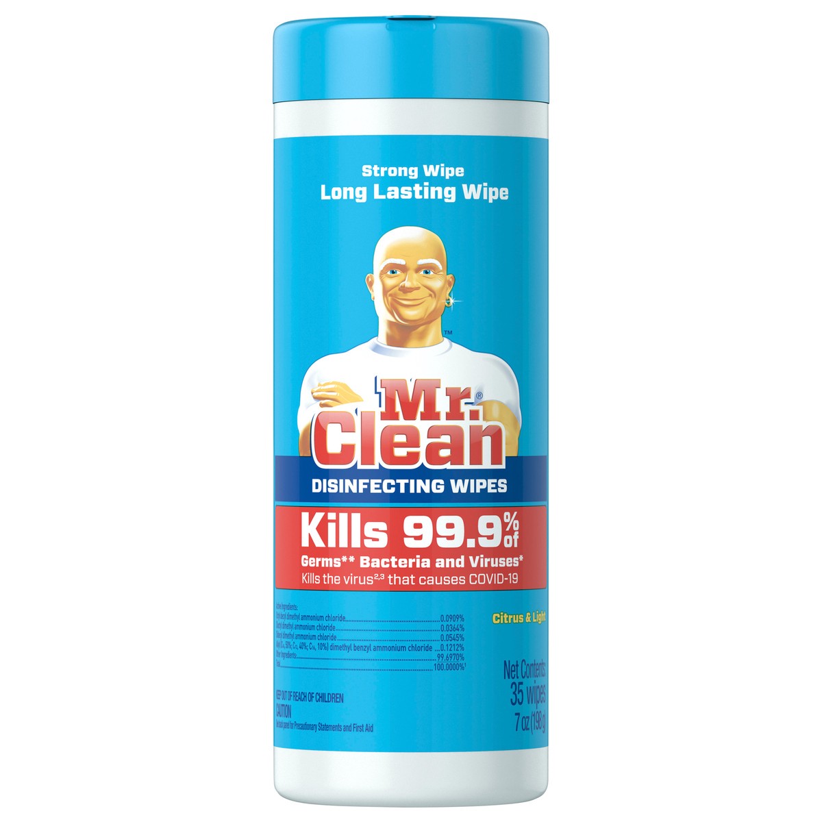 slide 1 of 3, Mr. Clean Wipes Disinfecting Citrus, 35 ct