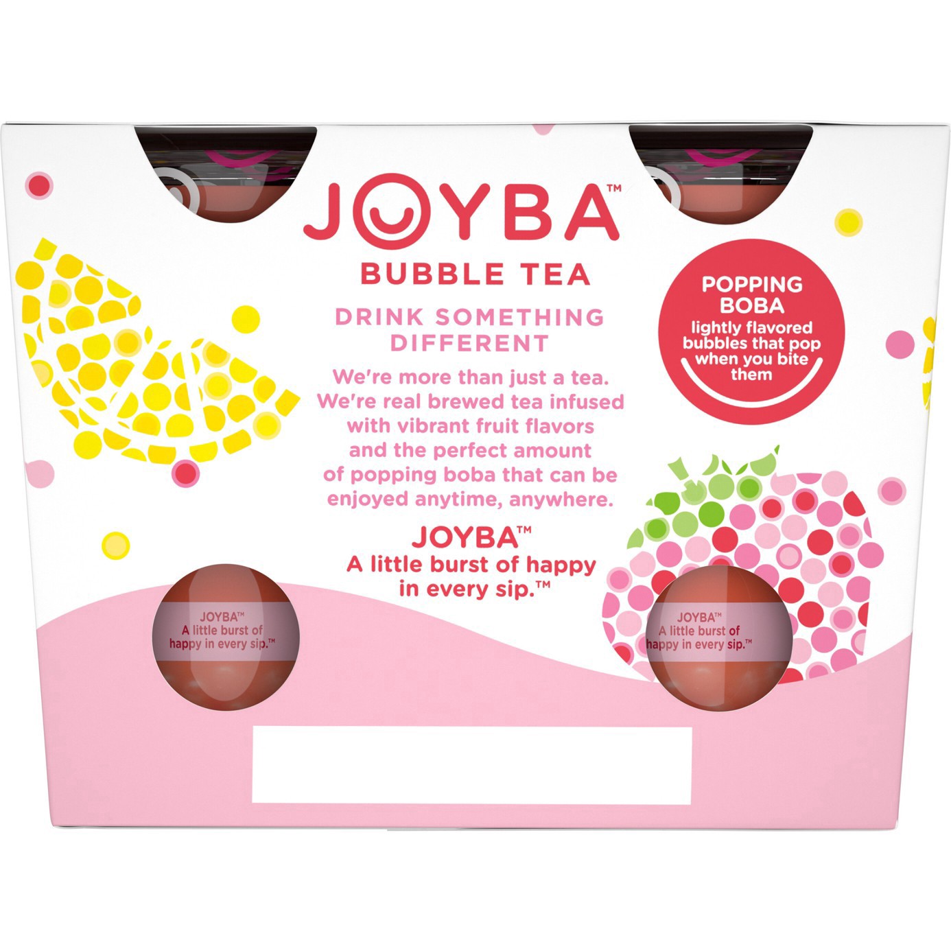 slide 14 of 16, JOYBA Strawberry Lemonade Green Tea Bubble Tea, 12 fl oz Cup (Pack of 4), 4 ct