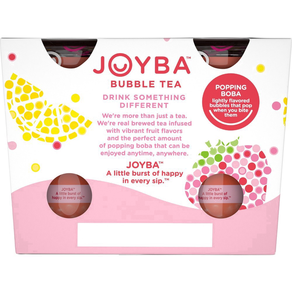 slide 2 of 16, JOYBA Strawberry Lemonade Green Tea Bubble Tea, 12 fl oz Cup (Pack of 4), 4 ct