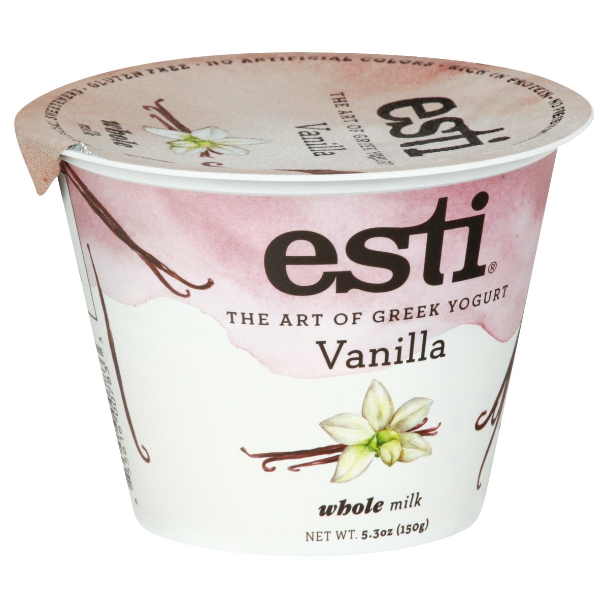 slide 8 of 13, esti Whole Milk Vanila Yogurt 5.3 oz, 5 oz