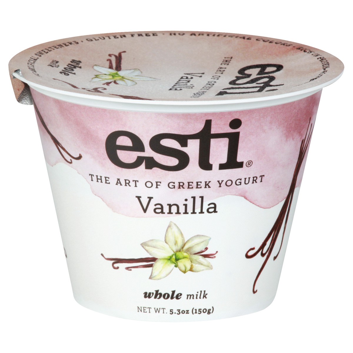 slide 1 of 13, esti Whole Milk Vanila Yogurt 5.3 oz, 5 oz