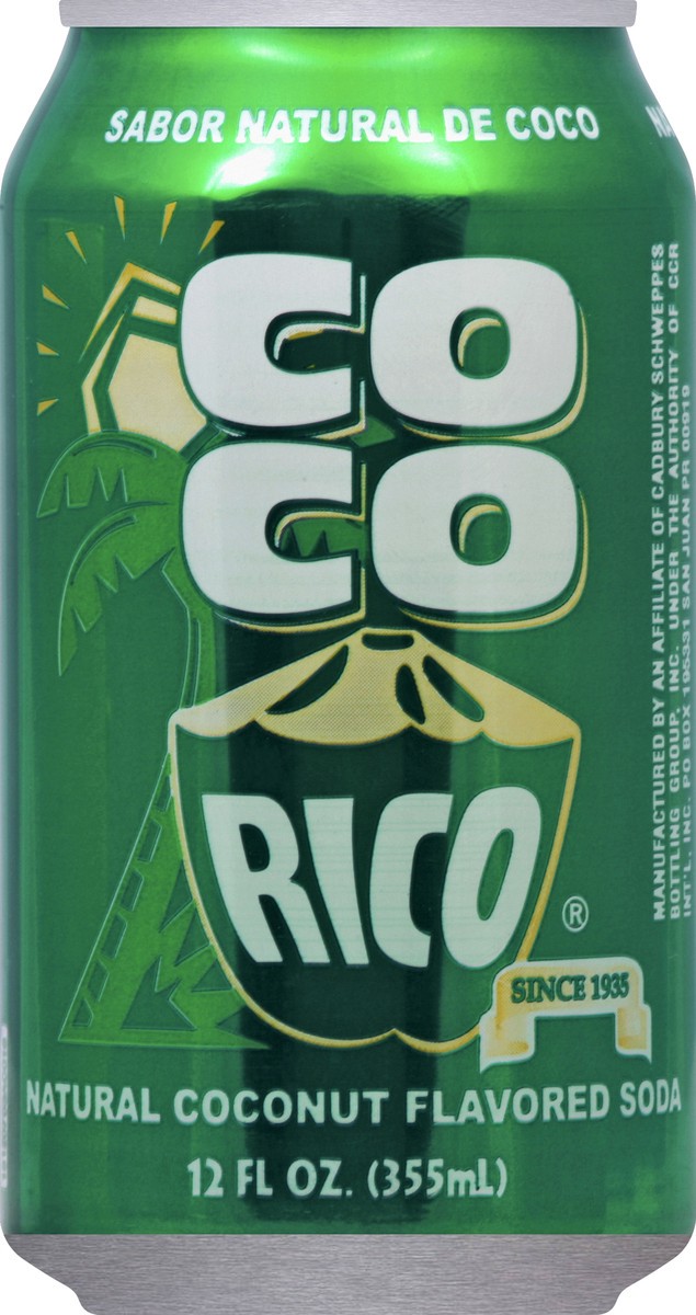 slide 6 of 6, Coco Rico Coconut Soda, 12 oz