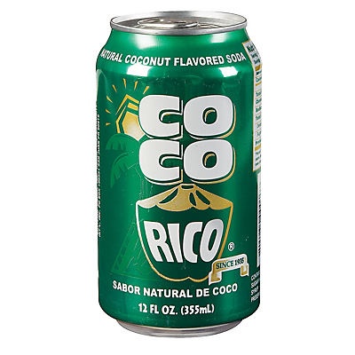 slide 1 of 6, Coco Rico Coconut Soda, 12 oz