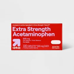 Acetaminophen Extra Strength Pain Reliever & Fever Reducer Caplets - 100ct - up&up™