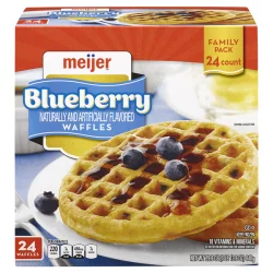 Meijer Family Size Blueberry Waffles