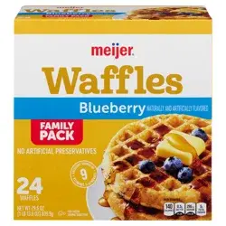 Meijer Blueberry Waffles
